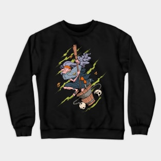 Drawing of Baba Yaga Crewneck Sweatshirt